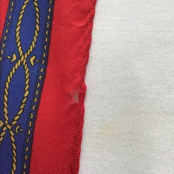 Vintage Echo Club 7 Silk Tassel & Drum Scarf - Picture 3 of 7